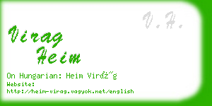 virag heim business card